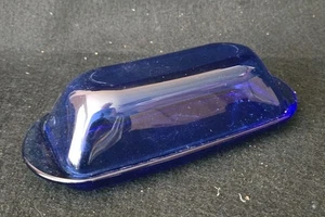 Vintage kobaltblau bedeckt Butter Anchor Hocking rechteckig - Bild 1 von 4