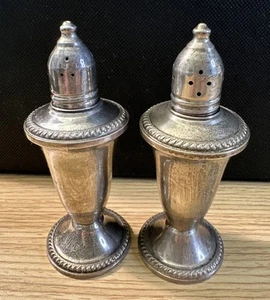 925 Vintage Duchin Creation Sterlingsilber gewichtete Salz & Pfefferstreuer 4,75 Zoll - Bild 1 von 5