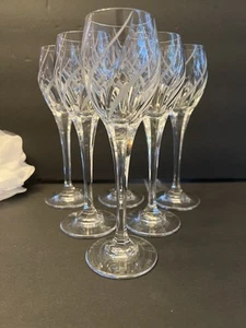 Mikasa Crystal Windlass Pattern Cordial Glass 7" X 1 3/4" - Picture 1 of 3