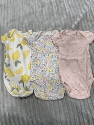 Carter's 3M 3pcs Baby Girl Bodysuit Shortsleeve - Image 1 of 4