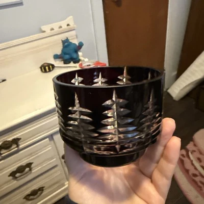 GODINGER CRYSTAL LEGENDS RUBI VERMELHO CORTE PARA LIMPAR VELA OU SUPORTE VOTIVO - Imagem 1 de 4