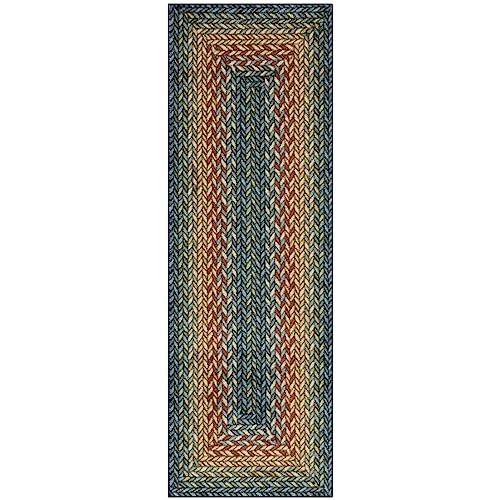 Maples Rugs L5409706 Marion Braid Hallway Entryway Runner Non Skid Runner Rug