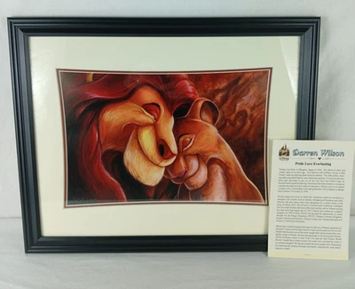 DISNEY EL ARTE DE DARREN WILSON REY LEÓN ORGULLO ETERNO DOBLE MATE CERTIFICADO DE AUTENTICIDAD Foto 1 de 4