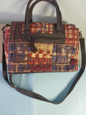 Bolso de Hombro Donna Sharp Kentucky Original Multicolor a Cuadros 15x10 Nuevo con Etiquetas Foto 1 de 4