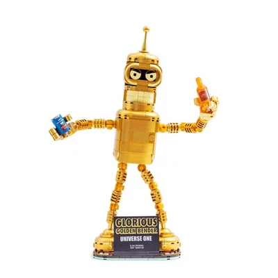 Brickcraft Futurama Glorious Golden Bender 396 Piezas Kit de Construcción Foto 1 de 4