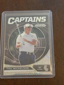 2024 Panini Prizm LIV GOLF PHIL MICKELSON PULSAR PRIZM CAPITANI # 252/299 - Foto 1 di 6