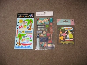 Lot of 3 Jolee's Stickopotamus Florida scrapbook stickers - Picture 1 of 1
