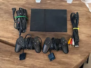 Sony Playstation 2 PS2 Console Bundle w/ 2 Controllers OEM Lot - Picture 1 of 6