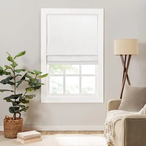 Cortinas romanas inalámbricas Eclipse Lane para oscurecimiento de habitación de ventanas 35 pulgadas de ancho x 64... - Imagen 1 de 6