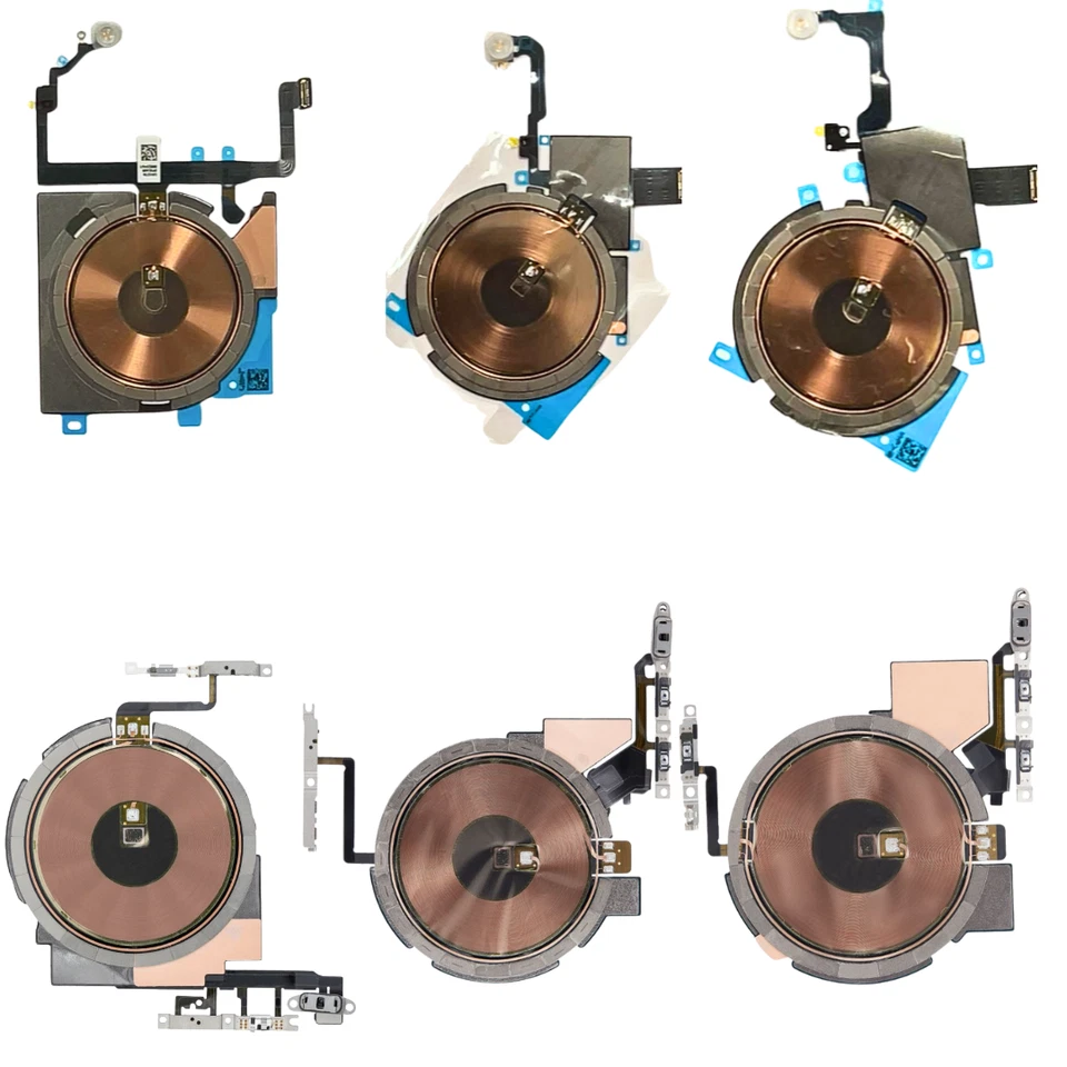 Bobina de carga inalámbrica NFC OEM + Flexión de volumen de alimentación para iPhone X 11 12 13 14 15✅EE. UU. Foto 1 de 1