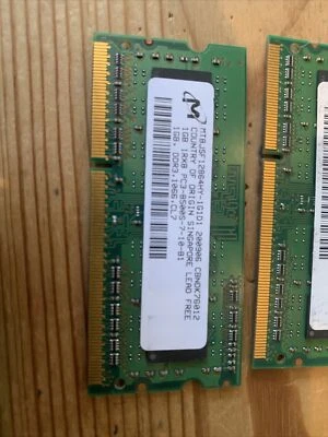Micron 1GB PC3-8500 DDR3-1066MHz CL7 MT8JSF12864HZ-1G1D1 - Image 1 of 2