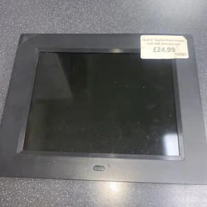 Bush 8" Digital Picture Photo Frame Black DPF981 4:3 Ratio USB Port With SD Card - Picture 1 of 4