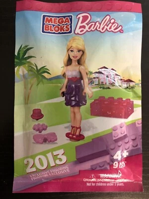 Mega Bloks 2013 Barbie SDCC NYCC Comic Con Exclusive Figurine 9 pcs NEW SEALED - Image 1 of 2