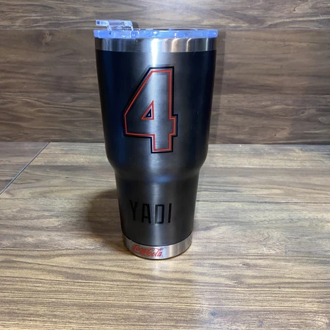 St. Louis Cardinals SGA Yadier Molina Used Yadi Tumbler Grey Cover