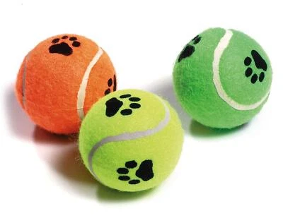 Tennisbälle mit Squeeker ø 6 cm farblich sortiert - Bild 1 von 4