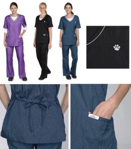 Groomer CONTRAST TRIM TOP Nylon Grooming Hair&Water&Stain Resistant SMOCK Shirt - Picture 1 of 22