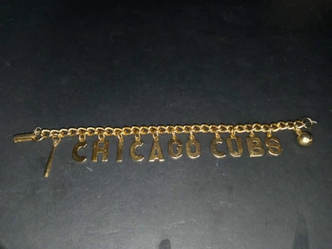 Unique Collectible One Of A Kind Vintage 1950s Chicago Cubs Gold Tone Cover