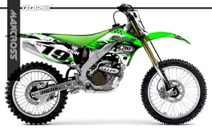 KAWASAKI KX250F KX450F 2006 - 2008 MAXCROSS GRAPHICS STICKER DECAL FULL KIT MSP1 - Bild 1 von 1