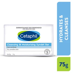 Cetaphil Cleansing & Moisturising Syndet Bar With Shea butter | 75gm free ship - Picture 1 of 2