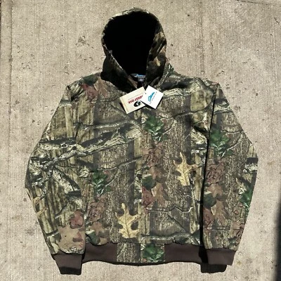 Tri Mountain Mossy Oak Camo Hooded Jacket NWT Size XL - Image 1 of 4
