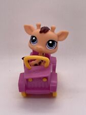 LITTLEST PET SHOP LPS AUTHENTIC GIRAFFE #1488 LPS with safari car see photos