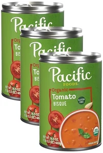 Pacific Foods Organic Tomato ๐
Bisque, Vegetarian Soup 16.3 Oz (Pack of 3) - Picture 1 of 6