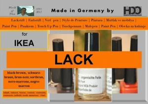 Lackstift, Farbstift für IKEA LACK schwarz-braun - Picture 1 of 1