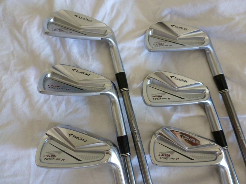 JAPAN Made Bridgestone TOURSTAGE X-BLADE 705 M Forged MRH Irons 5-PW Tour AD95XS - Image 1 of 4