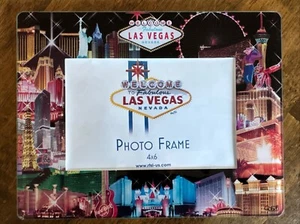 NEW Las Vegas 4x6 Picture Frame Souvenir Glass - Picture 1 of 3