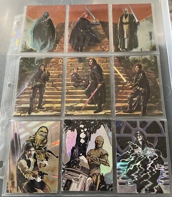1996 Star Wars Finest Matrix Chase Card Sets of 4 & Embossed Foil Set Of 6 Topps - Image 1 of 3