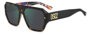 Occhiali da Sole DSQUARED2 D2 0128/S 2VM HAVANA PATTERN 58/16/145 Uomo - Imagen 1 de 3