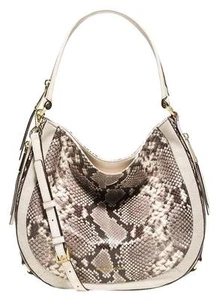 Nuevo Bolso de Cuero MICHAEL KORS JULIA Convertible Crudo Pitón Serpiente en relieve - Imagen 1 de 8