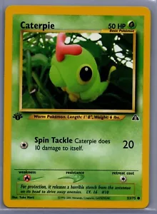 Caterpie 53/75 Pokemon Neo Discovery Common 1. Edition NM/MT 2001 WOTC TCG - Bild 1 von 2