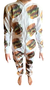 Body McDonalds S/M Big Mac Mono con Cremallera Raro Uber Eats Pijama Nuevas Etiquetas - Imagen 1 de 19