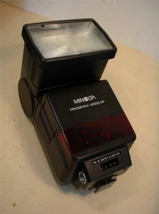 Vintage Minolta "Program" 4000 AF Kamera Taschenlampe funktionstüchtig - Bild 1 von 3