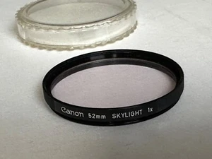 Vintage Canon 52mm Skylight 1A  Filter - Picture 1 of 1