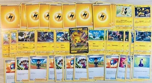 Pikachu V Pokémon Karten Deck, 60 Karten Zum Spielen, Alle Deutsch & Original, - Bild 1 von 2