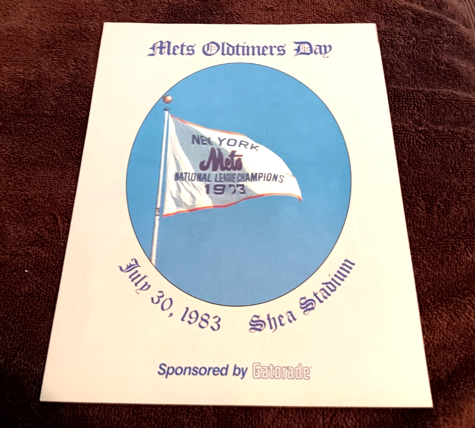 Old Vintage Mets Oldtimers Day July 30, 1983 Shea Stadium Program - Image 1 of 4