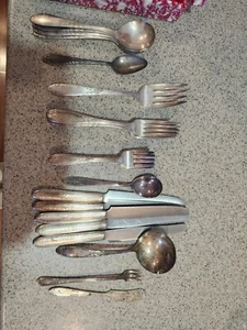 Lot Of Antique National Silver Co. Flatware Silverware And More - Picture 1 of 20