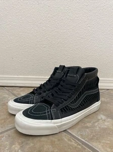 Vans Sk8 Hi Reissue Lx Twisted Leather Size US9.5 Black/Marshmallow   $140 - Picture 1 of 10