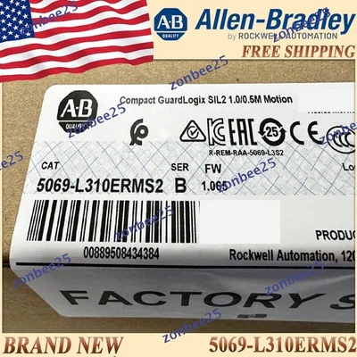 AB New Sealed 5069-L310ERMS2/B Free Ship 1PC 5069 L310ERMS2 SerB GuardLogix - Image 1 of 4