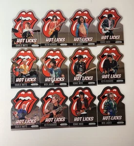 Juego completo de vatios de madera Jagger Hot Licks Prizm 2025 Panini Rolling Stones 1-12 - Imagen 1 de 10