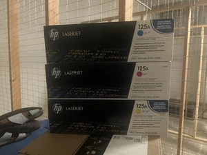 HP 125A 3 Pack Color Combo - Cyan, Magenta & Yellow - Photo 1/3