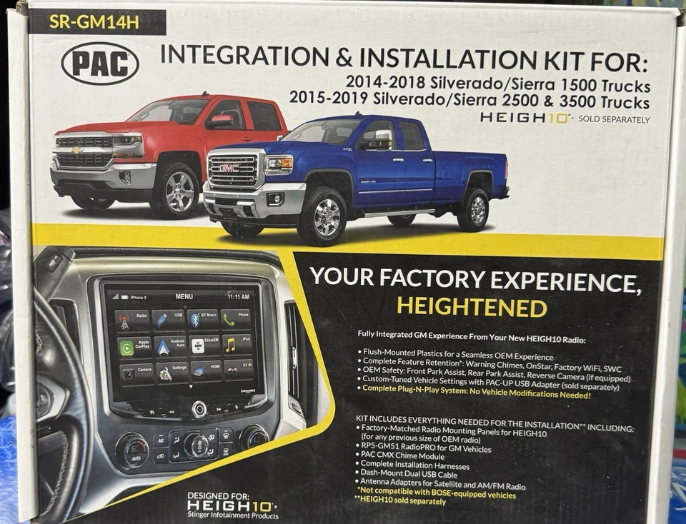 PAC SR-GM14H Silverado Install Kit 2014-2019 - Image 1 of 2