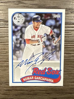 2024 Topps Serie 1 1989 Topps Béisbol Automático Nomar Garciaparra 89BA-NGA #PNCARDS Foto 1 de 2