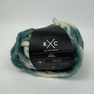 K&C Garn 100% Wolle Premium Garn türkis multi #6 super sperrig Auslauffarbe - Bild 1 von 9