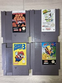 Nintendo NES Mario Bros. 3, Off Road, Kick Off, Bart Vs. World