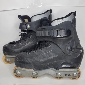 Salomon STS Aggressive Inline skates JUNIOR 7 25CM Black Silver - Picture 1 of 17