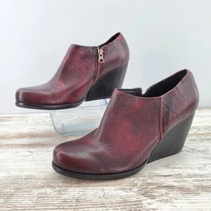 Kork-Ease Holmes Leather Wedge Ankle Booties 10 - Picture 1 of 7