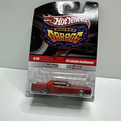 Hot Wheels Real Riders Wayne's Garage '64 Lincoln Continental Toy Car METAL  - Image 1 of 4